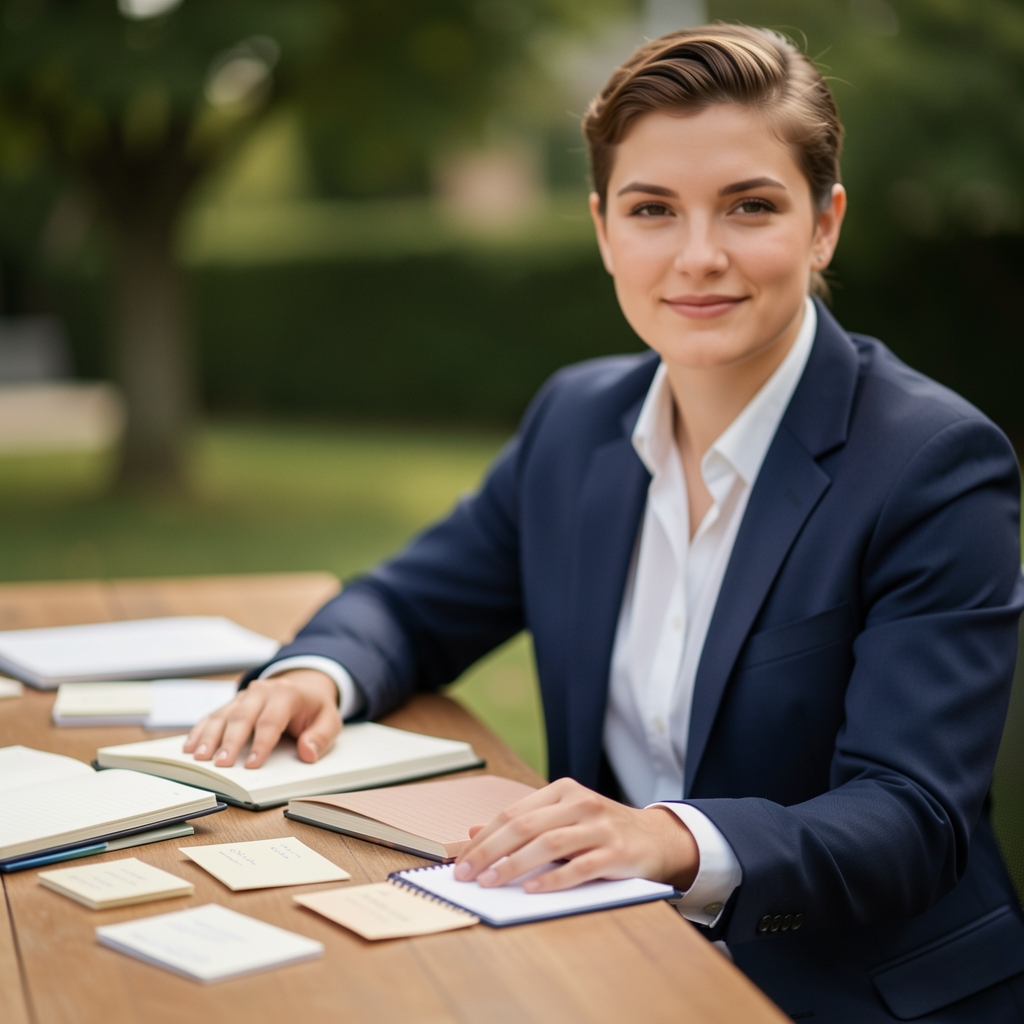 Diverse Arbeitsgruppe an einem großen Tisch mit Papierkarten und offenen Notizbüchern in einem Berliner Studio